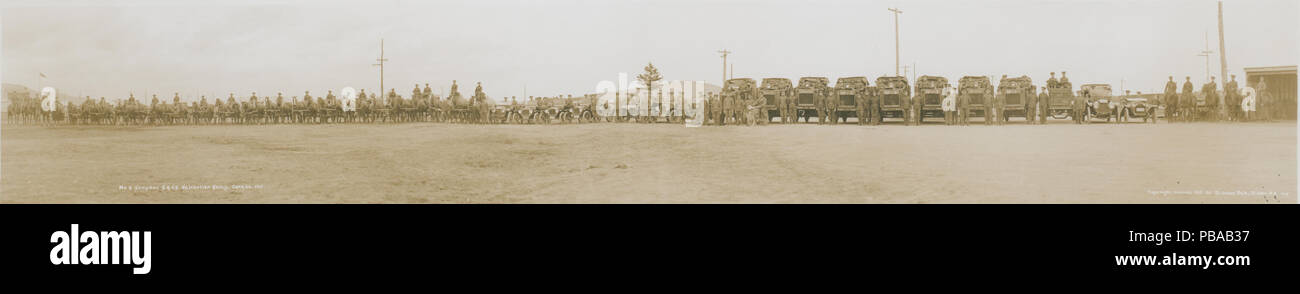1110 No. 5 Company C.A.S.C., Valcartier Camp, Canada, 1915. No. 16 (HS85-10-30875) Stock Photo