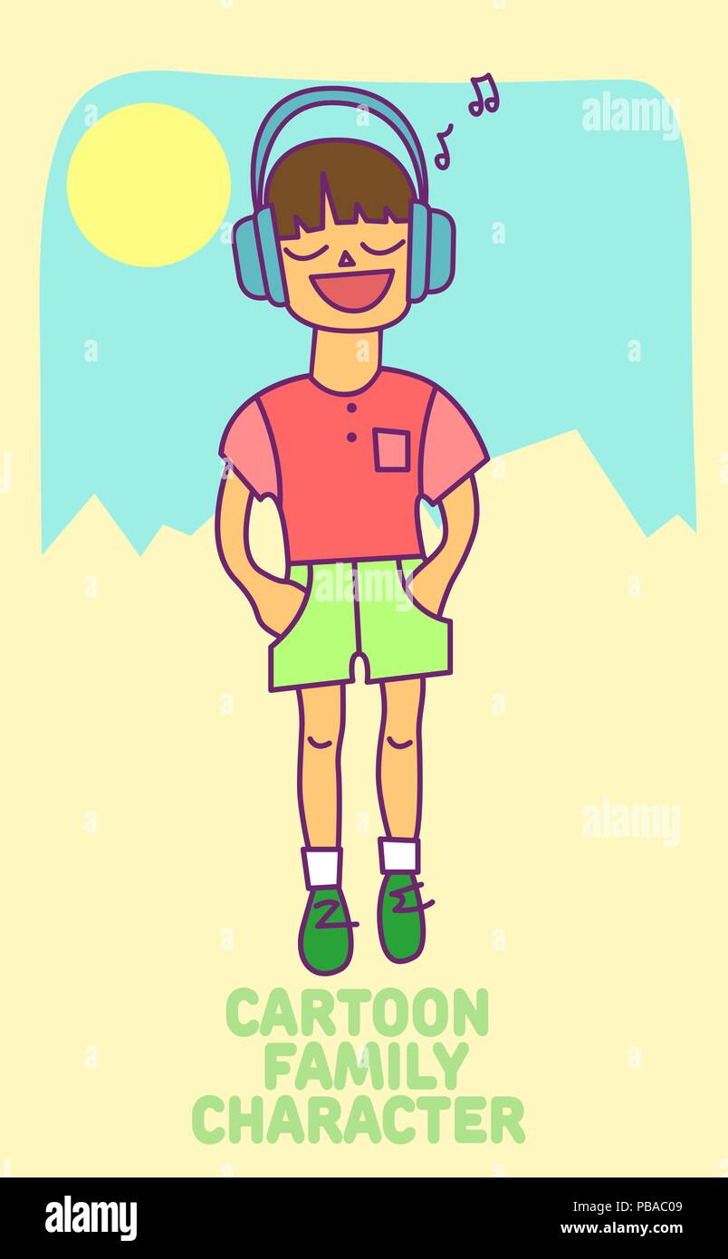 Vector Little Boy Cartoon Character Stock Vector Image & Art - Alamy