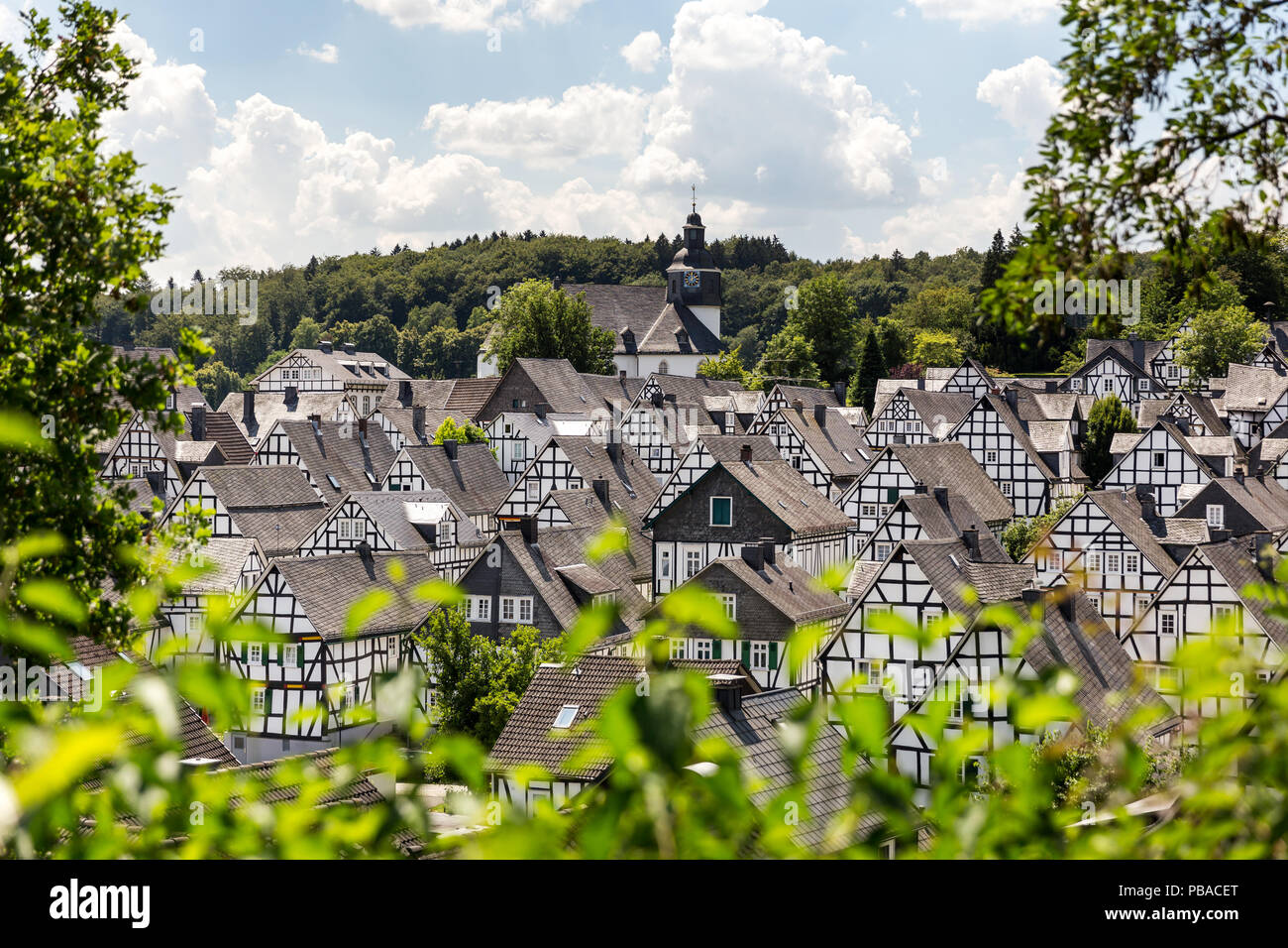 german timbered houses in freudenberg germany Stock Photo