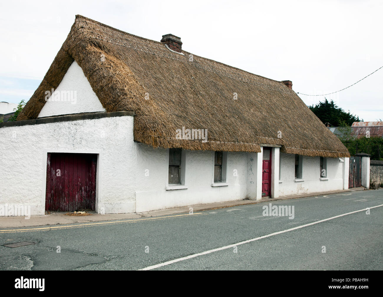 Restored Irish farmhouse in Drogheda, County Louth, Ireland Stock Photo