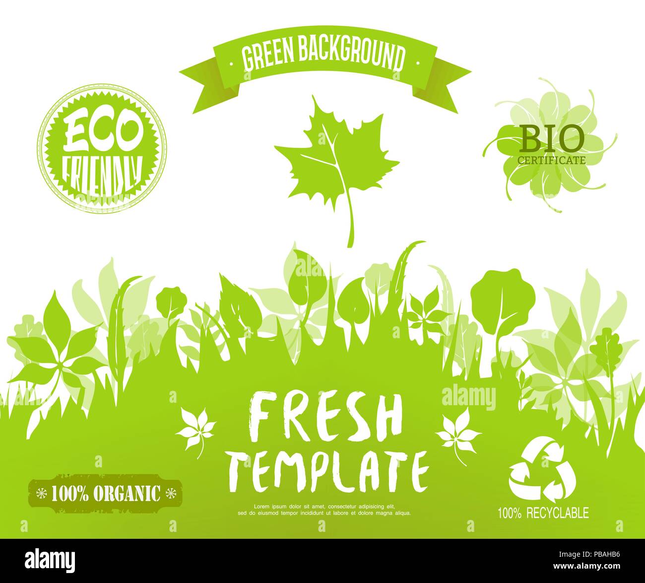 100 organic, eco friendly, bio ?etrificate, recycable labels.Green