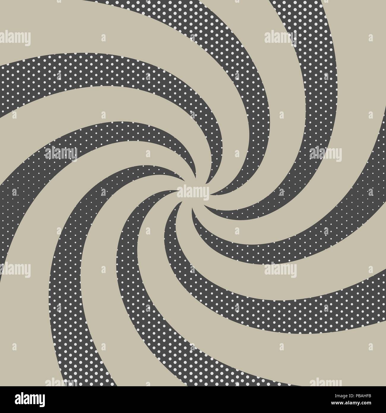 Retro rays background with dots. Vector vintage old fashioned template Stock Vector