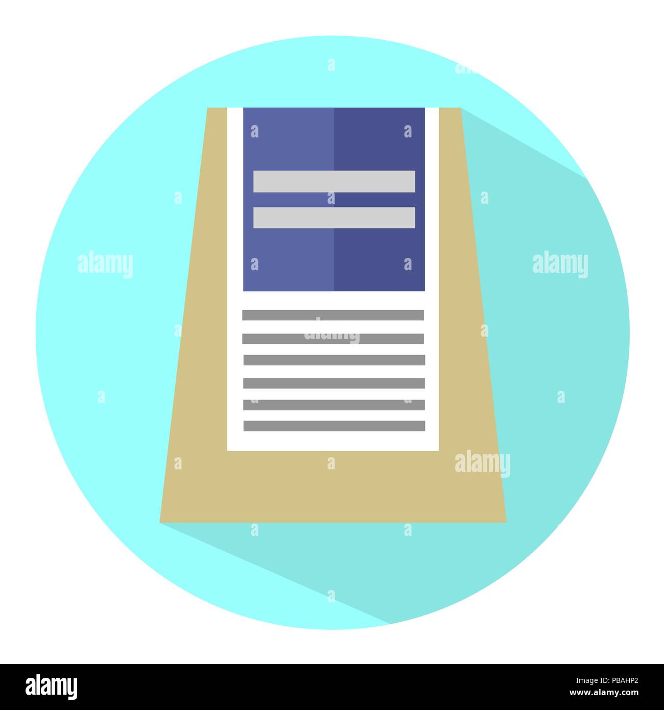 Abstract pack icon. Vector good sign. Modern store item. Flat design Stock Vector