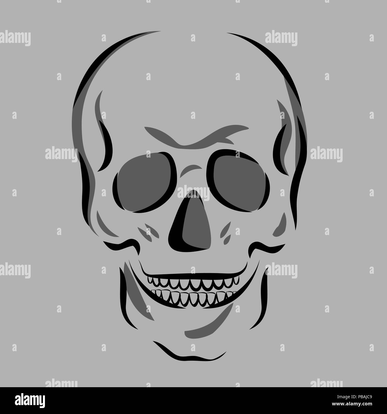 Skull icon. Vector illustration Stock Vector Image & Art - Alamy
