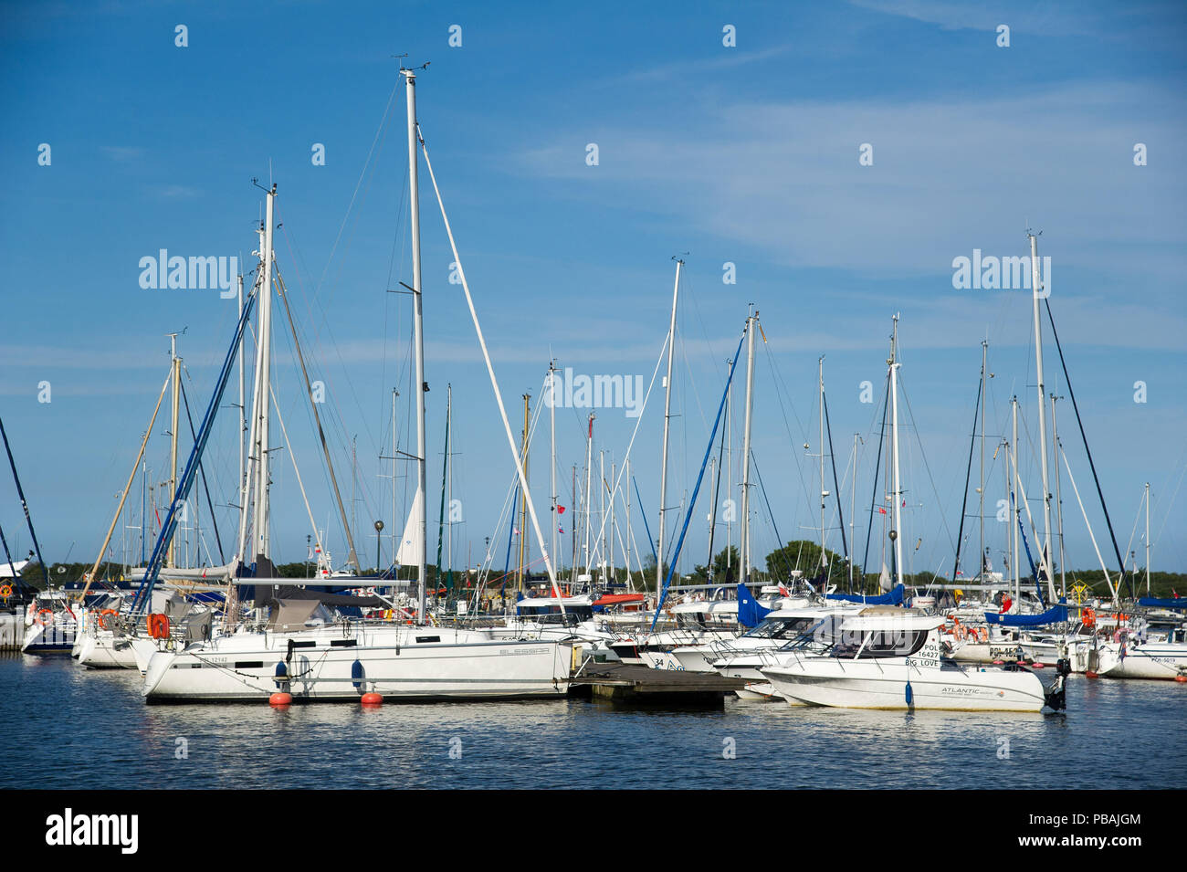 Marina in Gorki Zachodnie in Gdansk, Poland. July 22nd 2018 © Wojciech ...