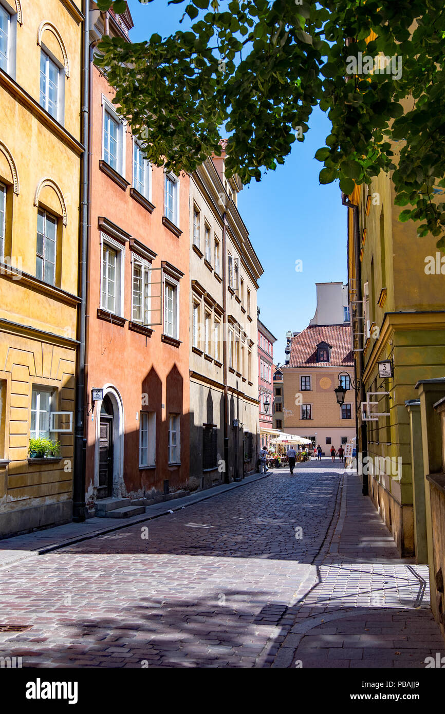 City of Warsaw, Old Town Stock Photo