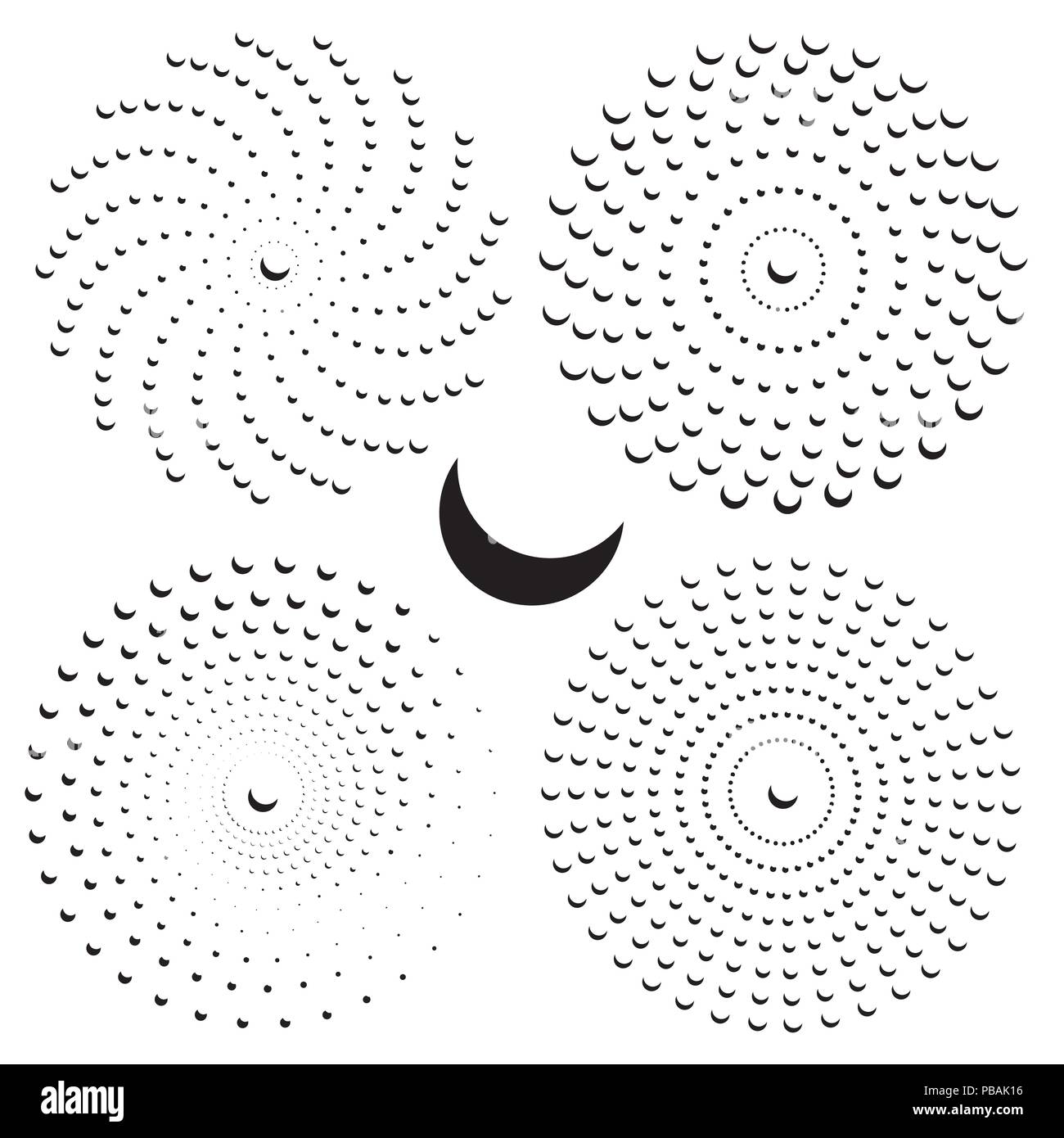 Dotted Positioning Rotation Design Dotted rotation hi-res stock photography and images - Alamy