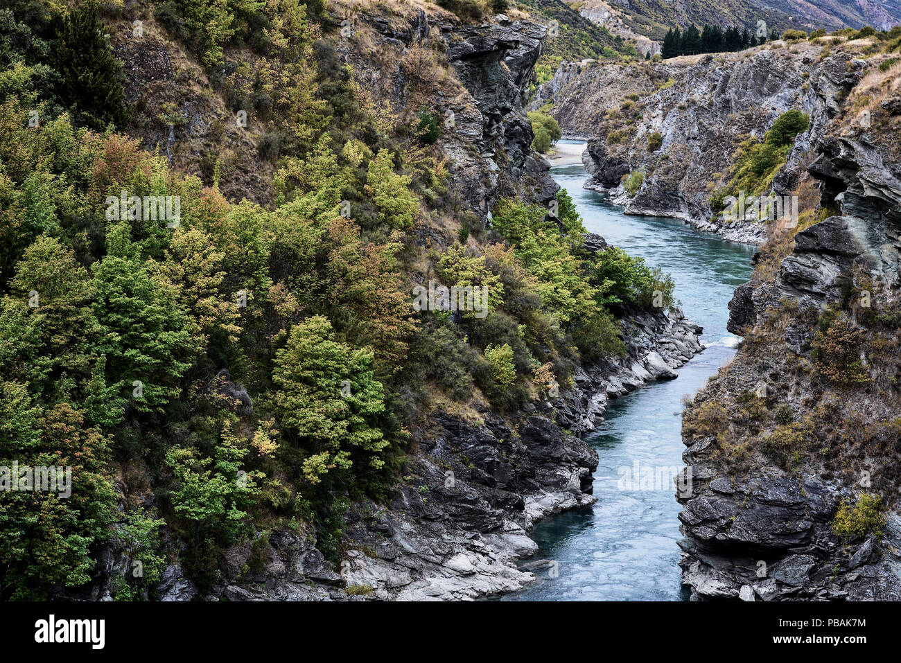 Queenstown, South Island, New Zealand Landscape Stock Photo