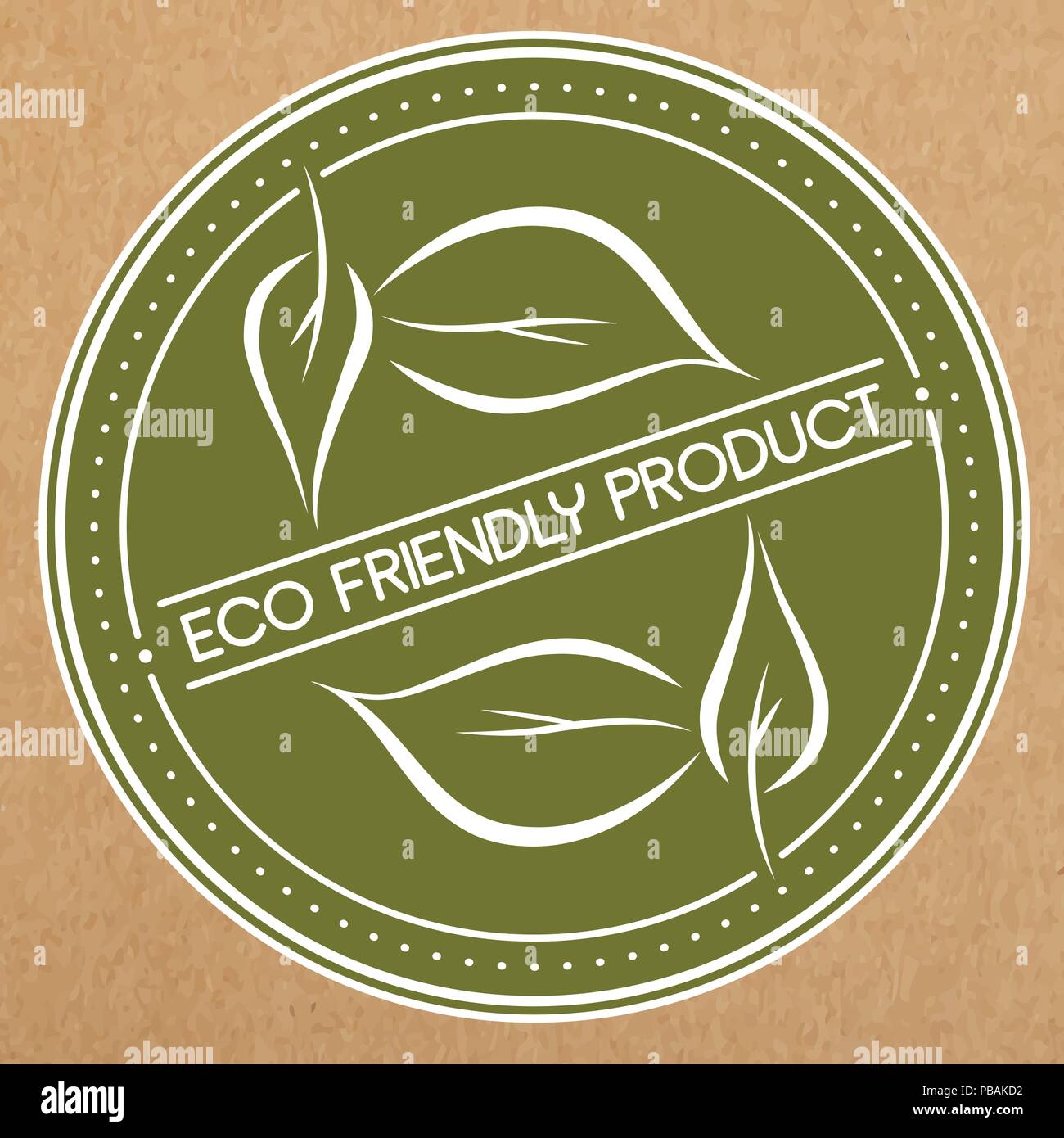 Eco friendly badge, icon, sticker layout Stock Vector