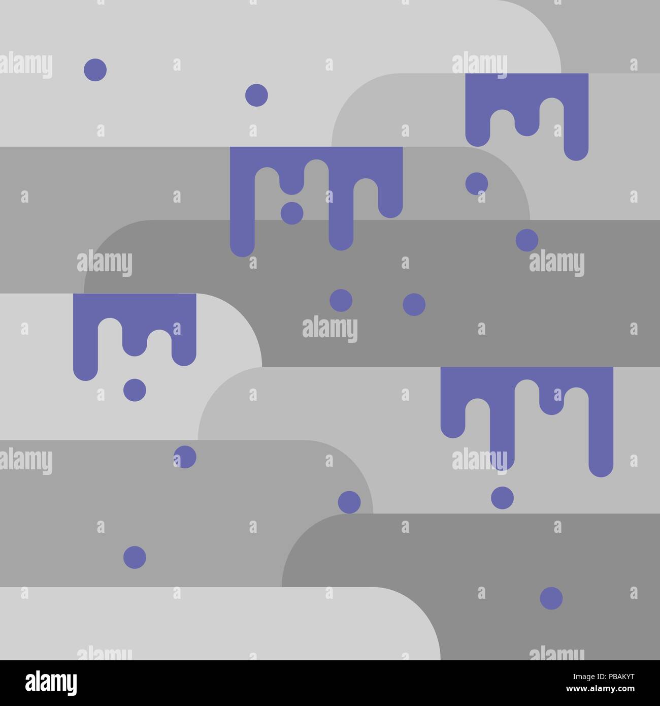 Rainy and cloudy flat style vector background Stock Vector Image & Art ...