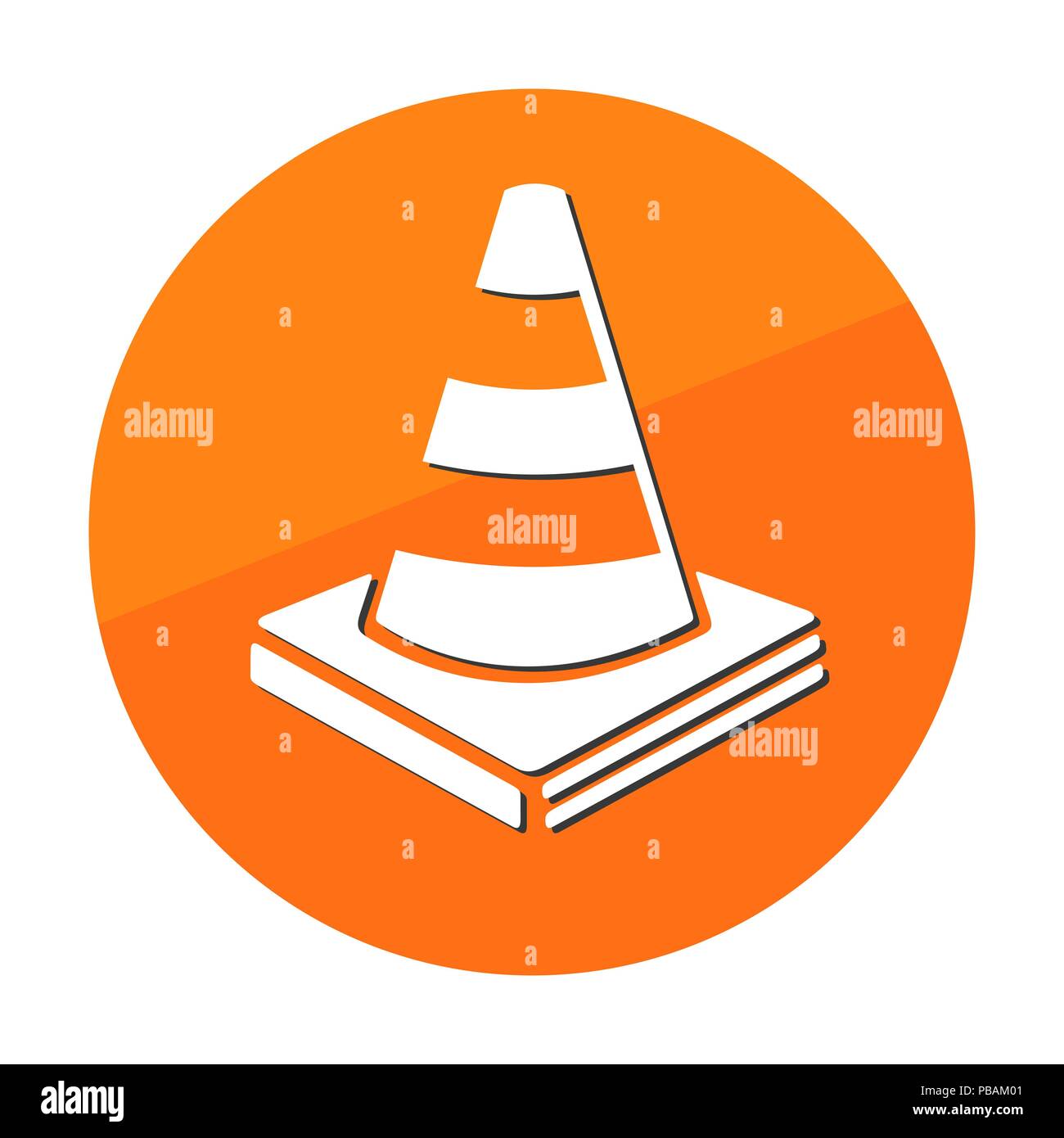 Traffic cone vector icon Stock Vector Image & Art Alamy