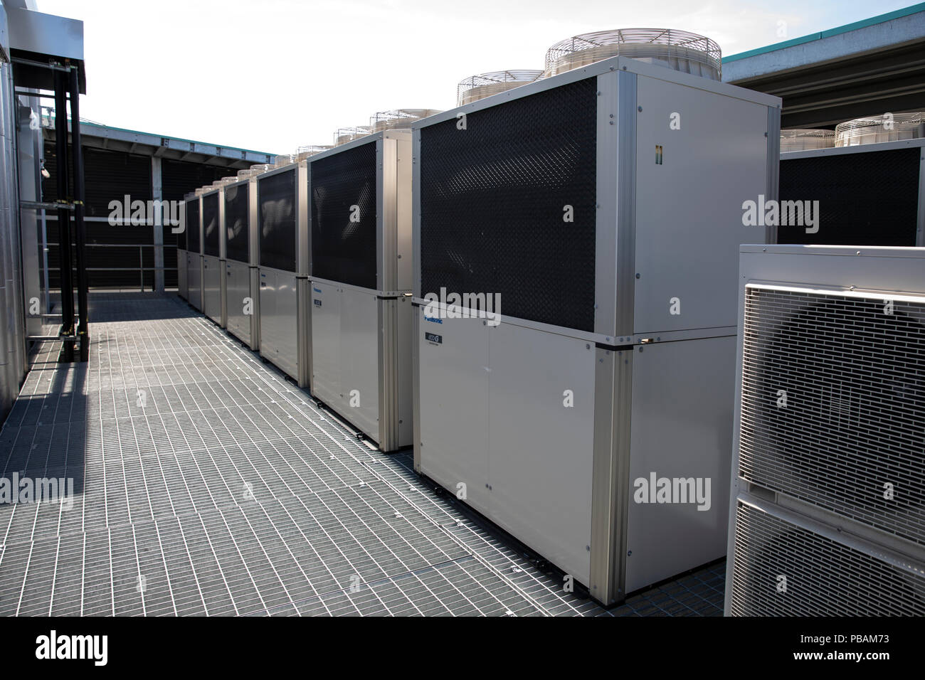industrial Air Conditioning units Stock Photo Alamy