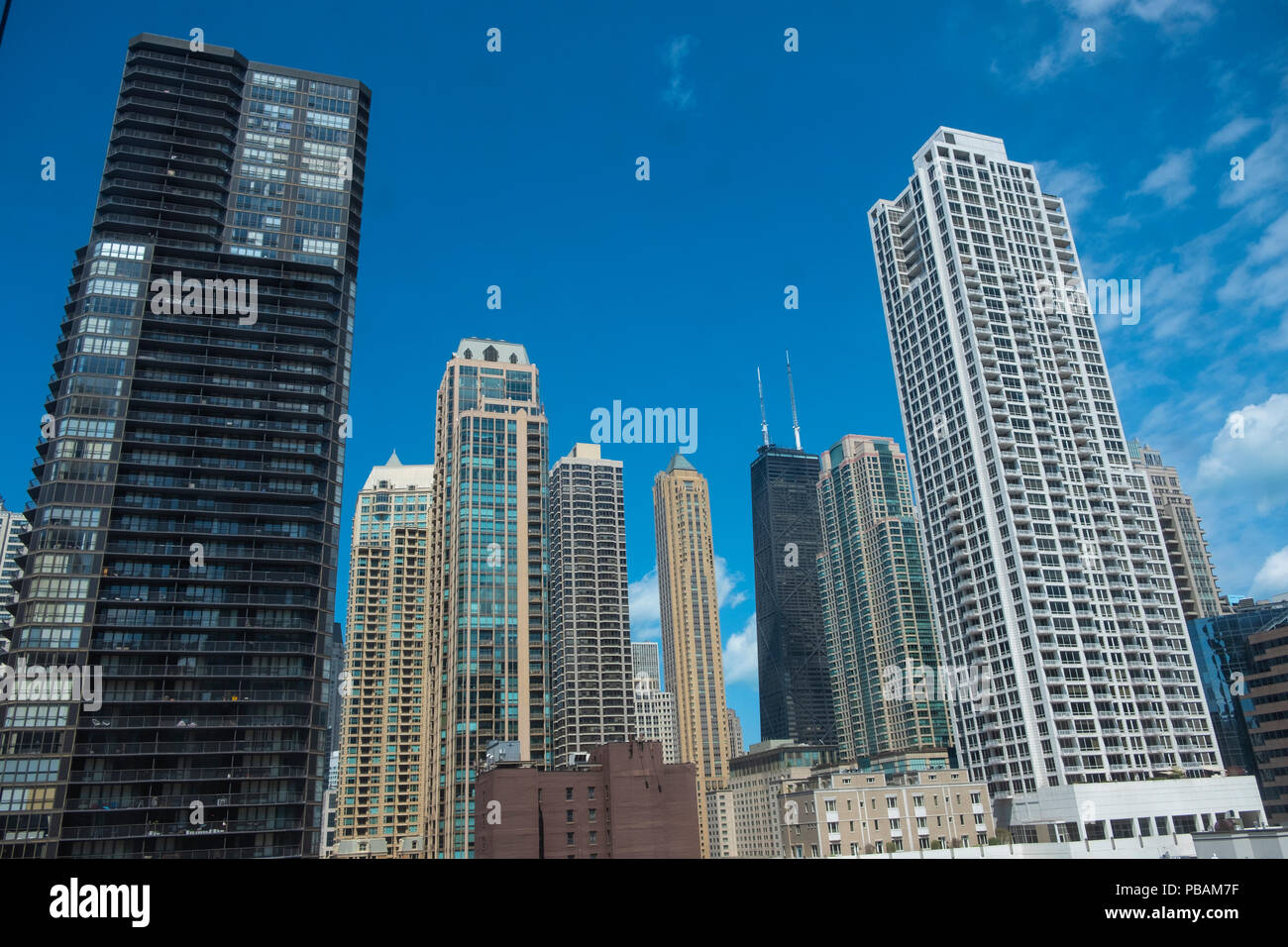 Chicago Skyscraper downtown skyline Stock Photo - Alamy