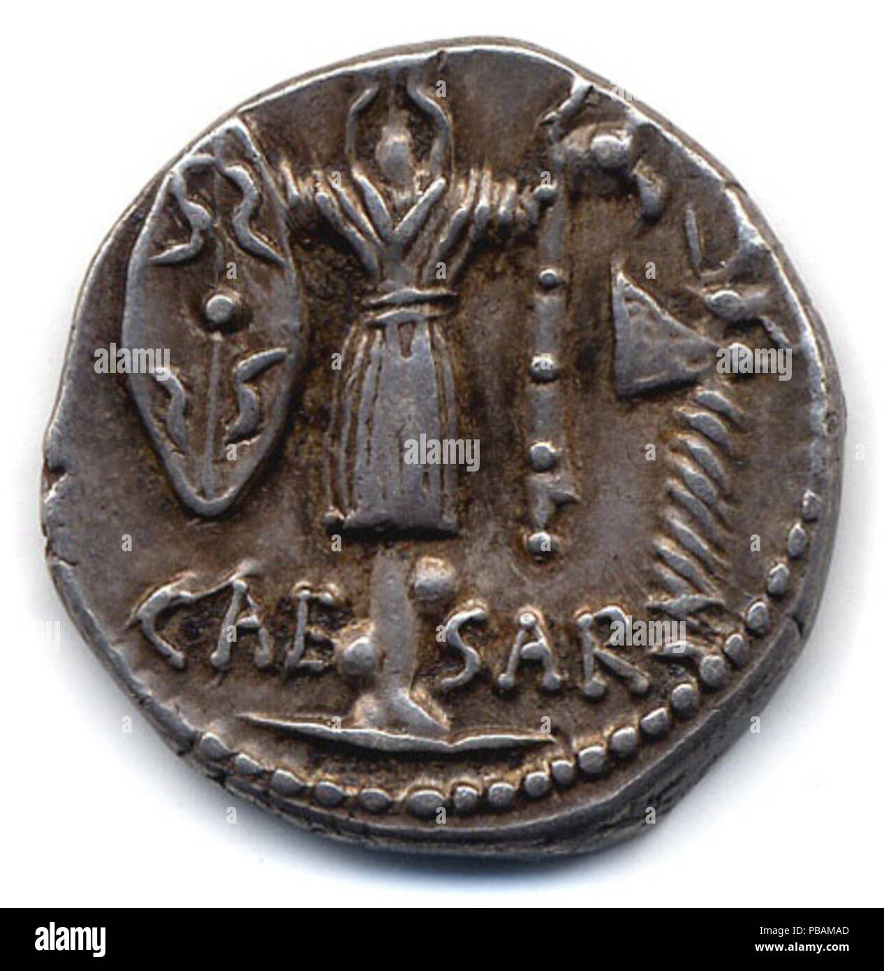 1275 RRC 452-2 Julius Caesar coin Stock Photo