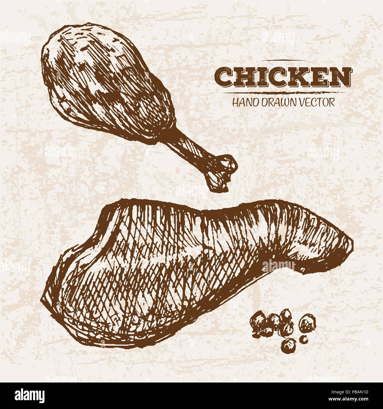 Minimalist Art Style Chicken Wing Clipart: 4K Vector Art – IMAGELLA
