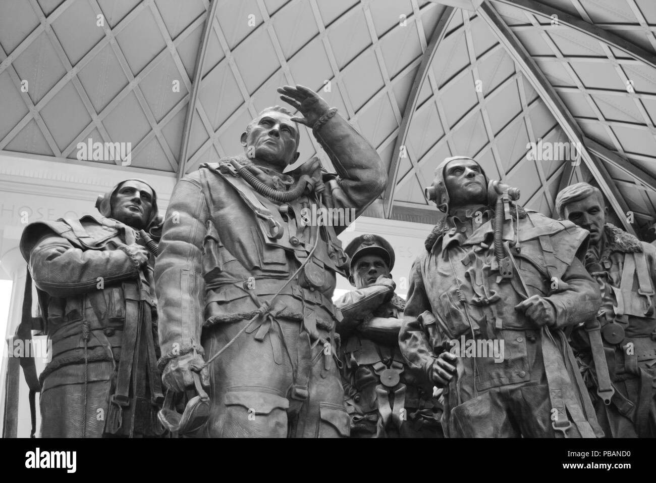 London's statue of pilots, RAF Bomber Command Memorial Stock Photo
