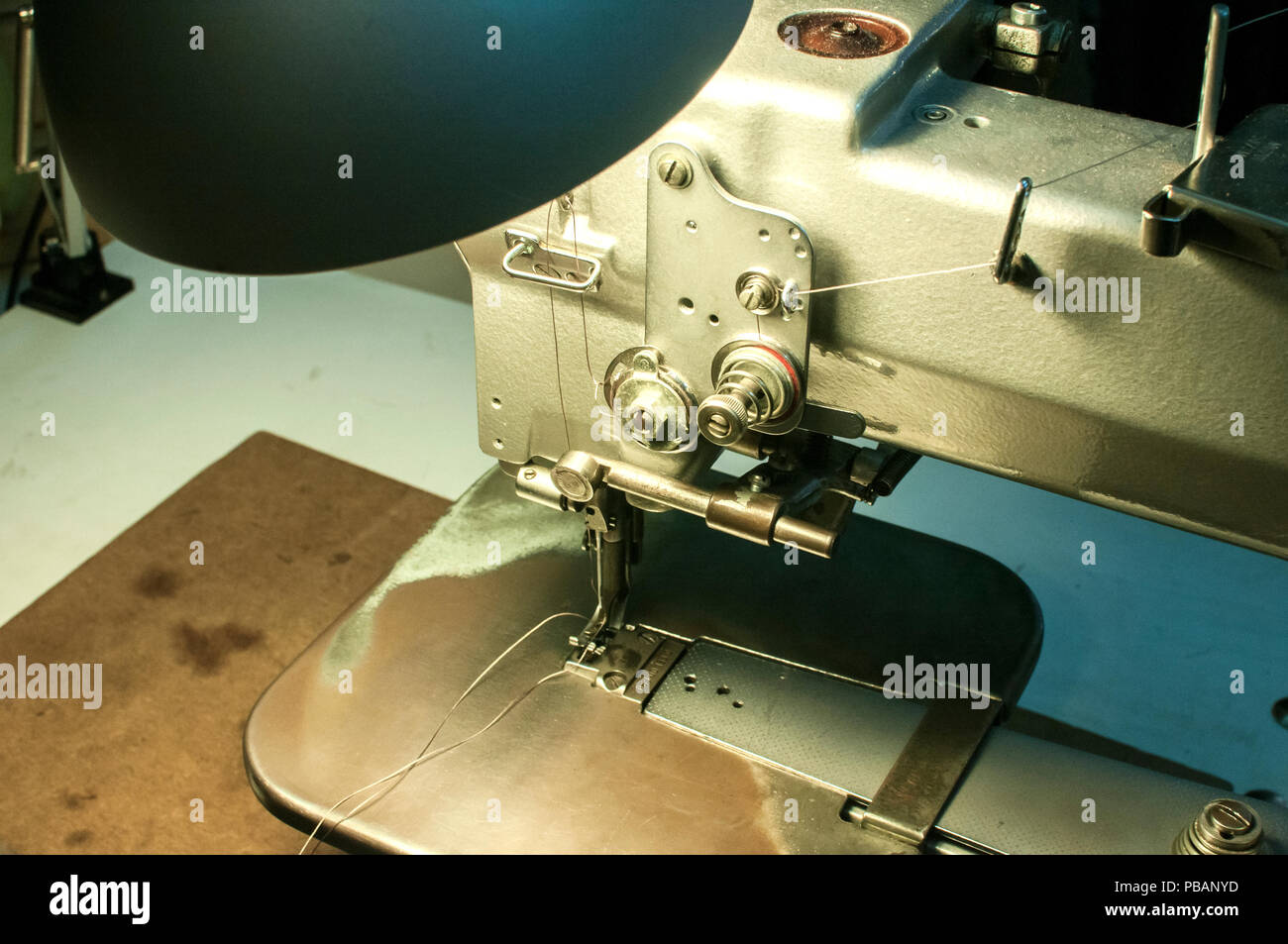 Leather Sewing Machine Stock Photos & Leather Sewing Machine Stock
