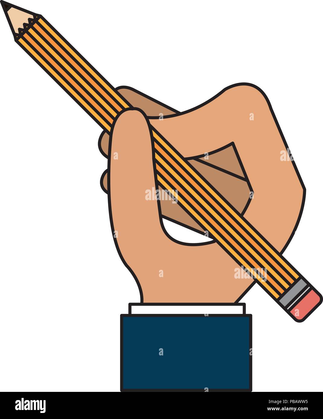 hand writing with pencil Stock Vector Image & Art - Alamy