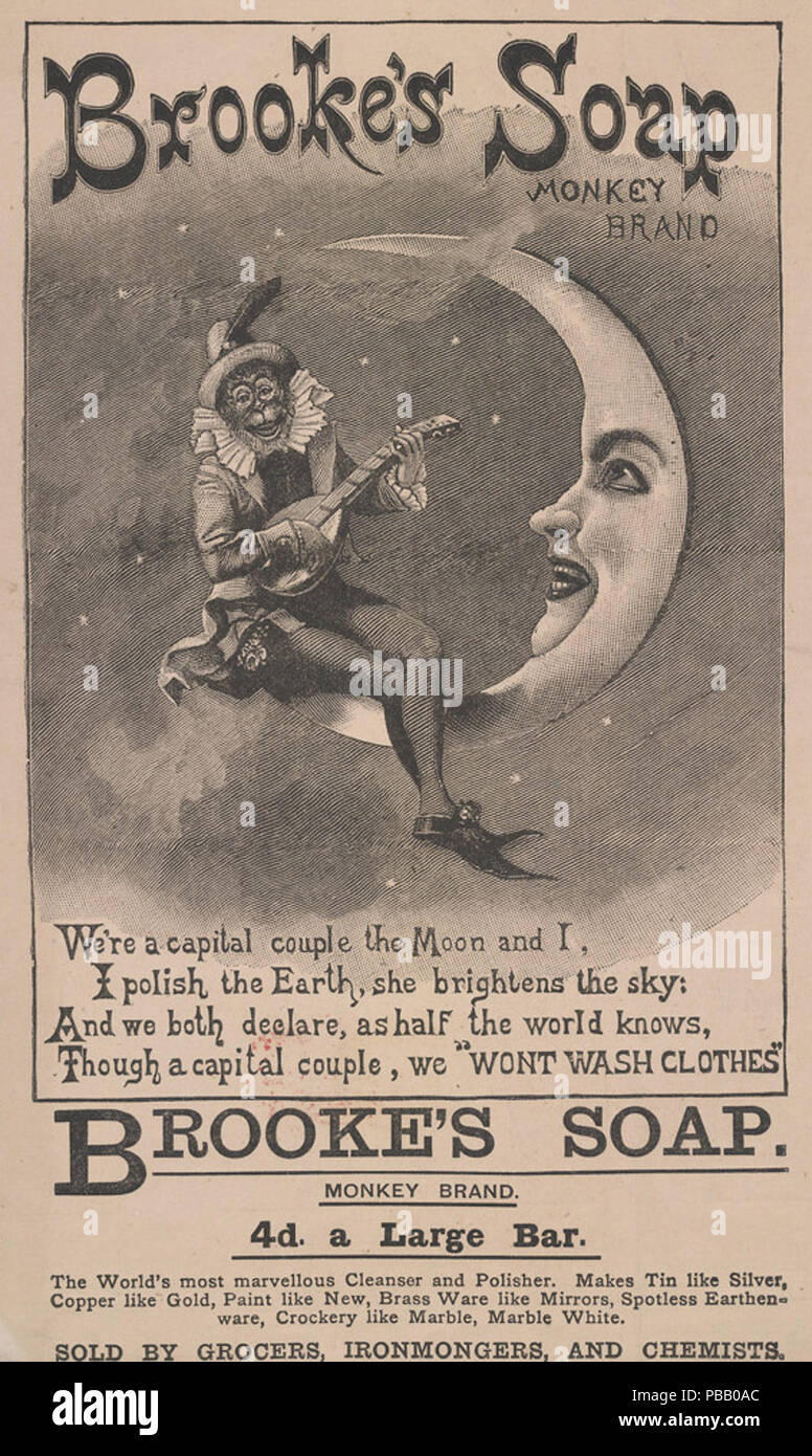 FULL PAGE Advertisement MONKEY BRAND SOAP Illustrated London News 1899 #1 