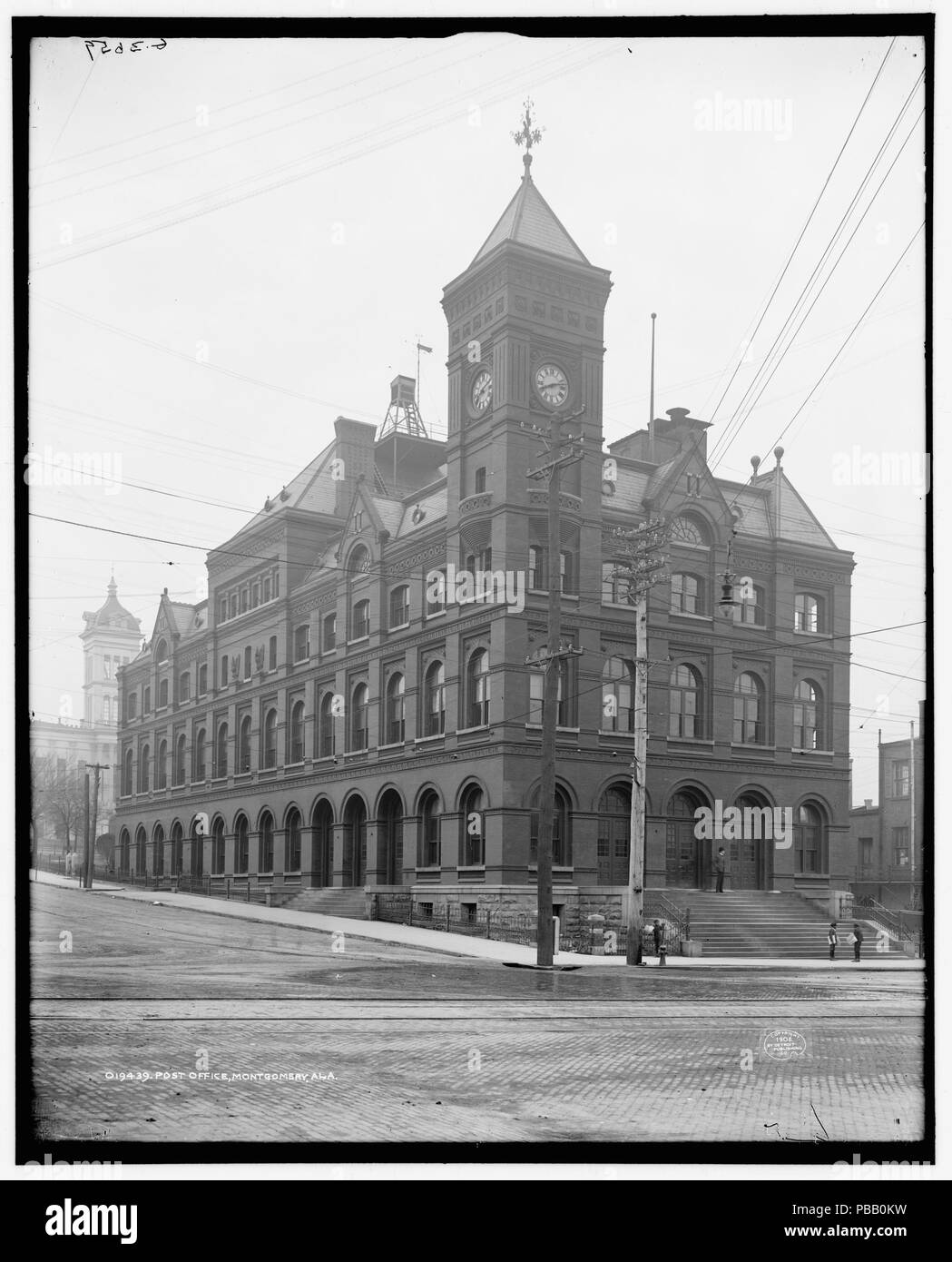 . Post Office in Montgomery, Alabama . circa 1906 1056 Montgomery Post