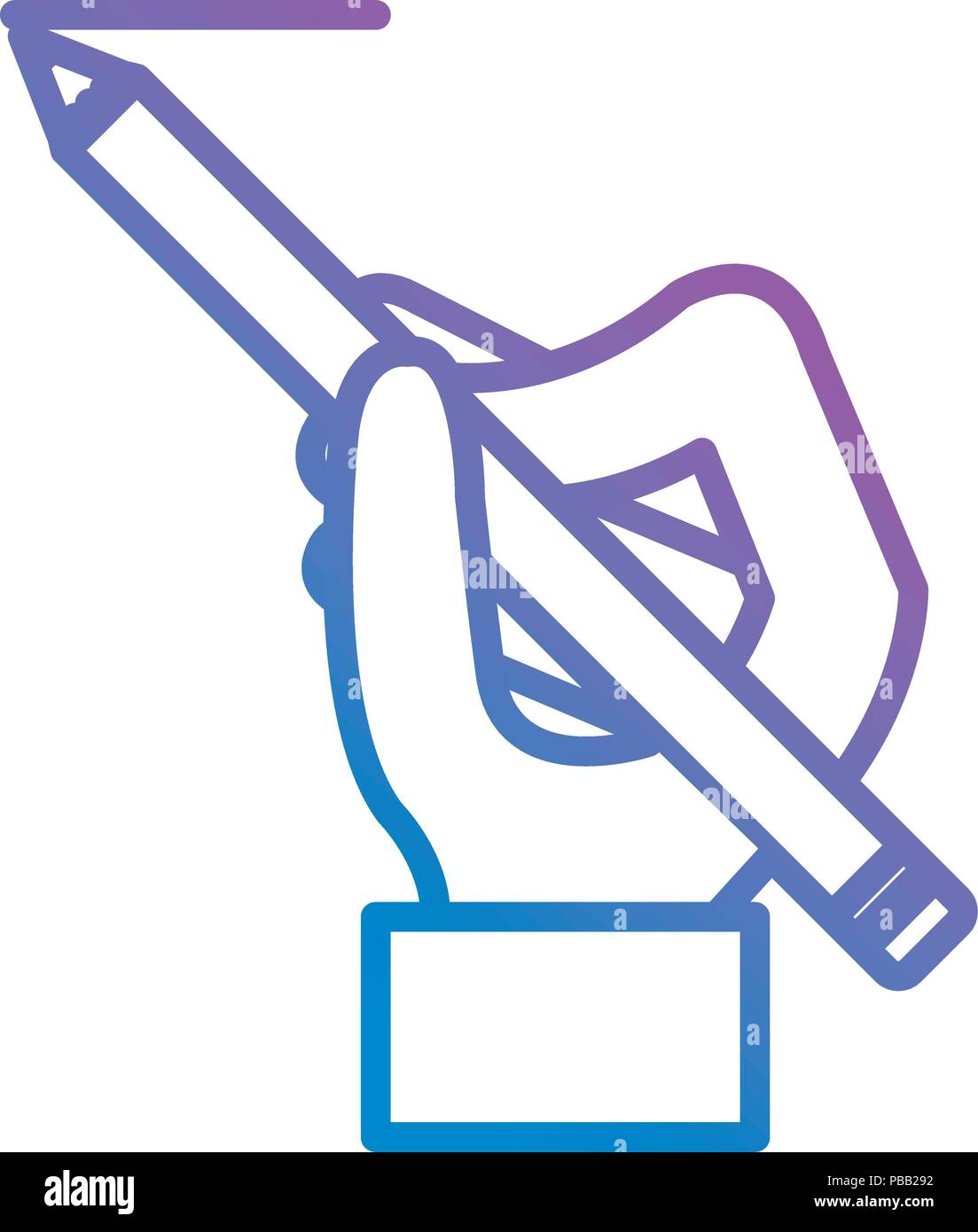 hand writing with pencil Stock Vector Image & Art - Alamy