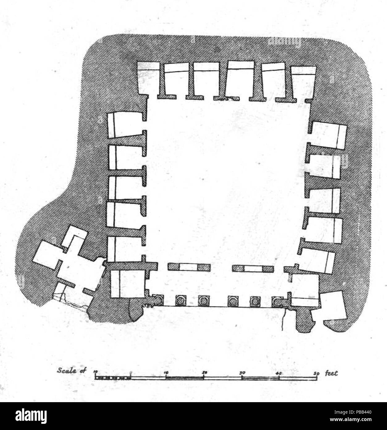1081 Nasil Vihara No10 plan Stock Photo