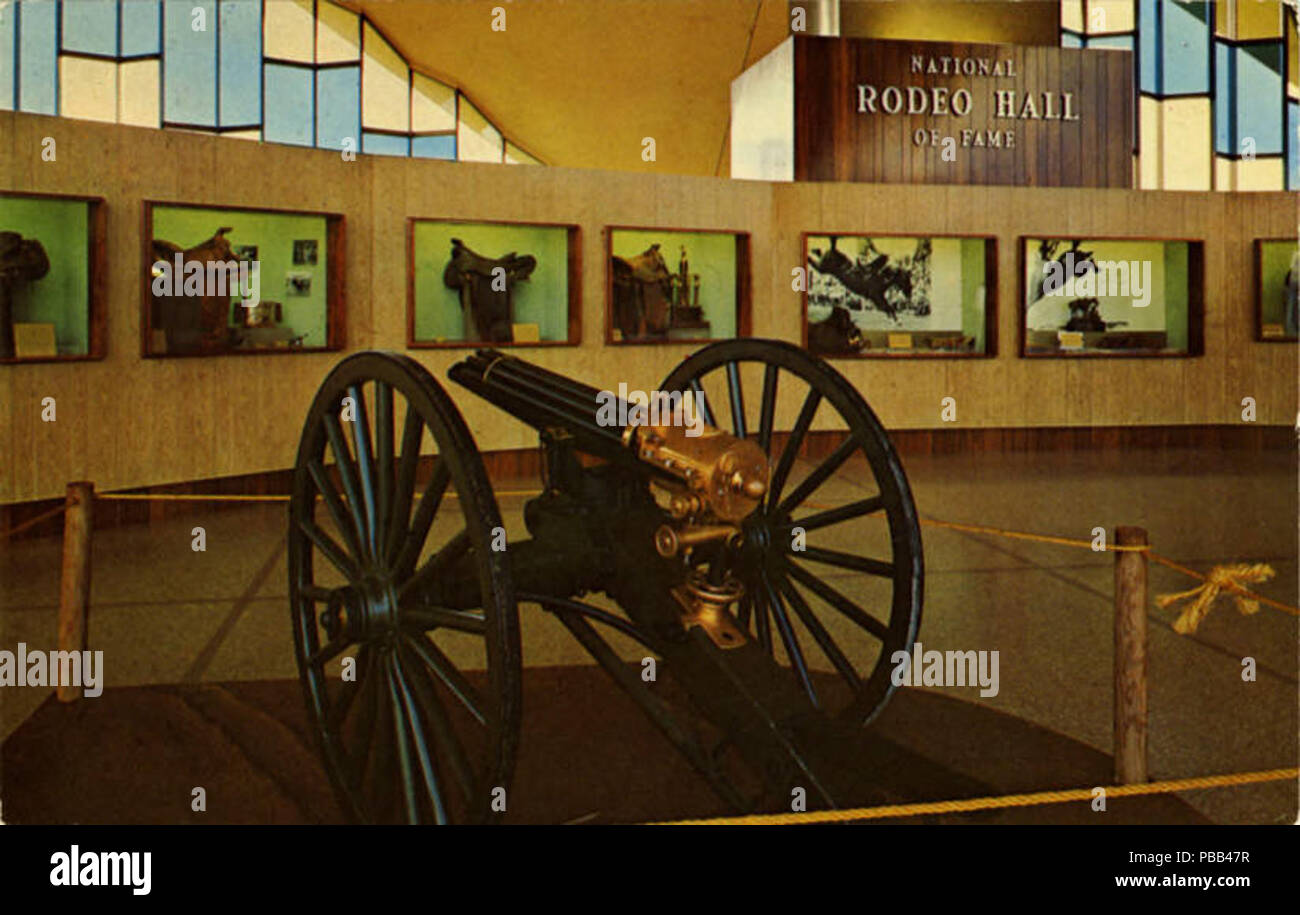 1082 National Cowboy Hall of Fame and Western Heritage Center, Gatling Gun (NBY 437089) Stock Photo