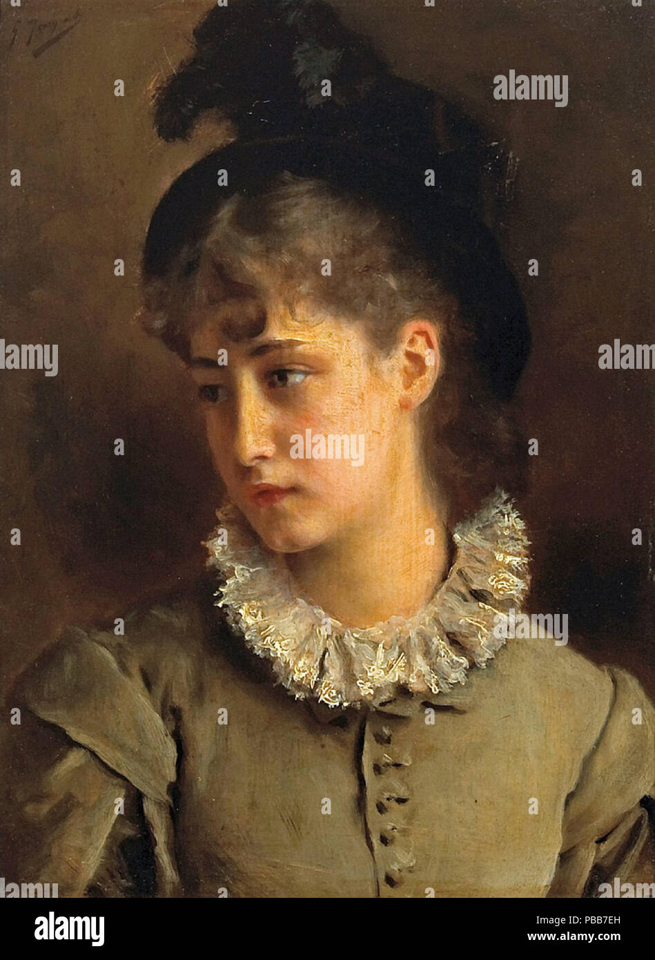 Jacquet Gustave Jean a Solemn Beauty Stock Photo Alamy