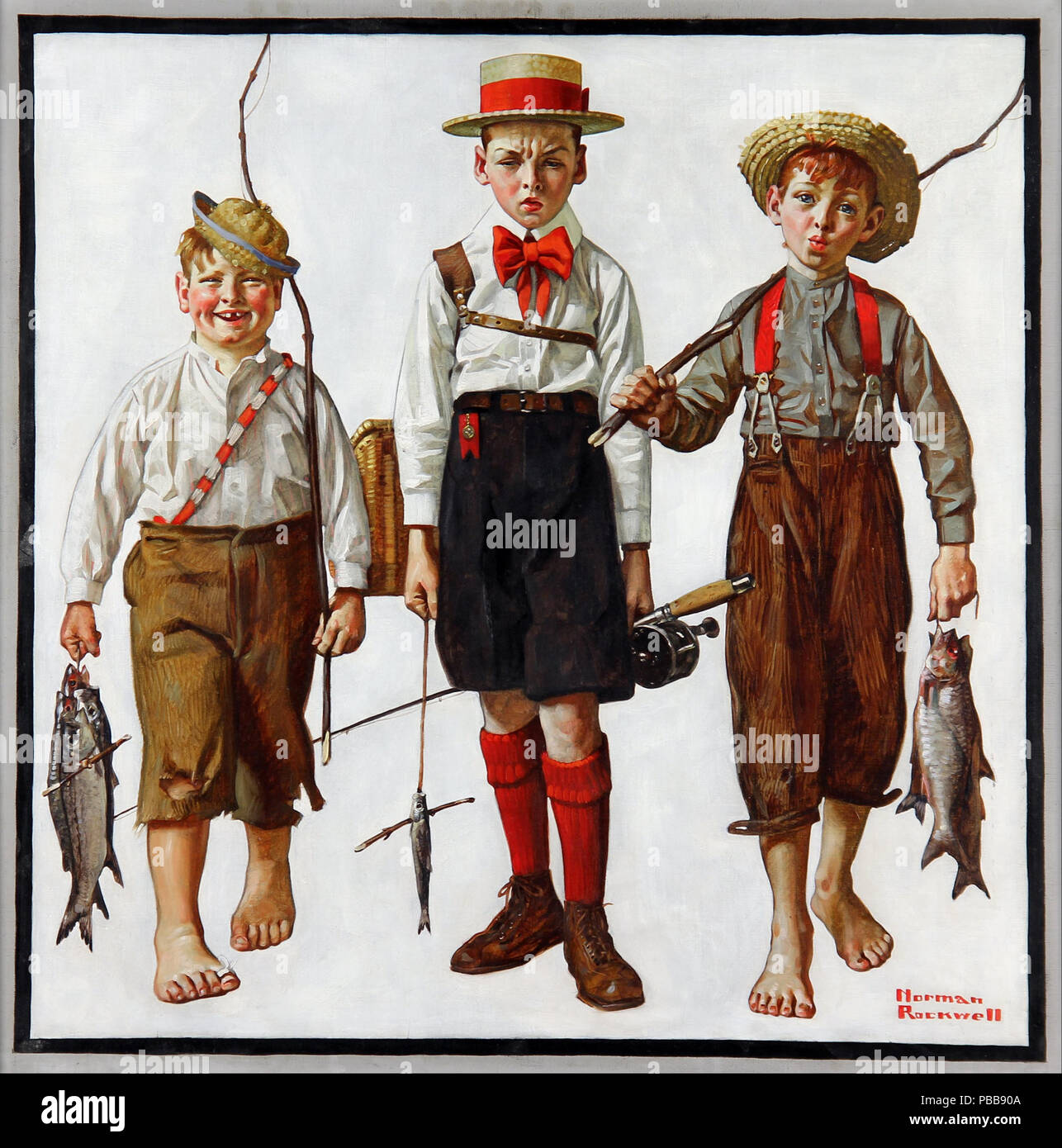 1116 Norman Rockwell Catch The Stock Photo Alamy