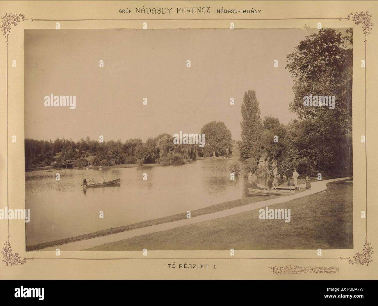 1123 Nádasdladány, Fejér megye. A Nádasdy-kastély parkja, 1895-1899 között. -Fortepan 83328 Stock Photo