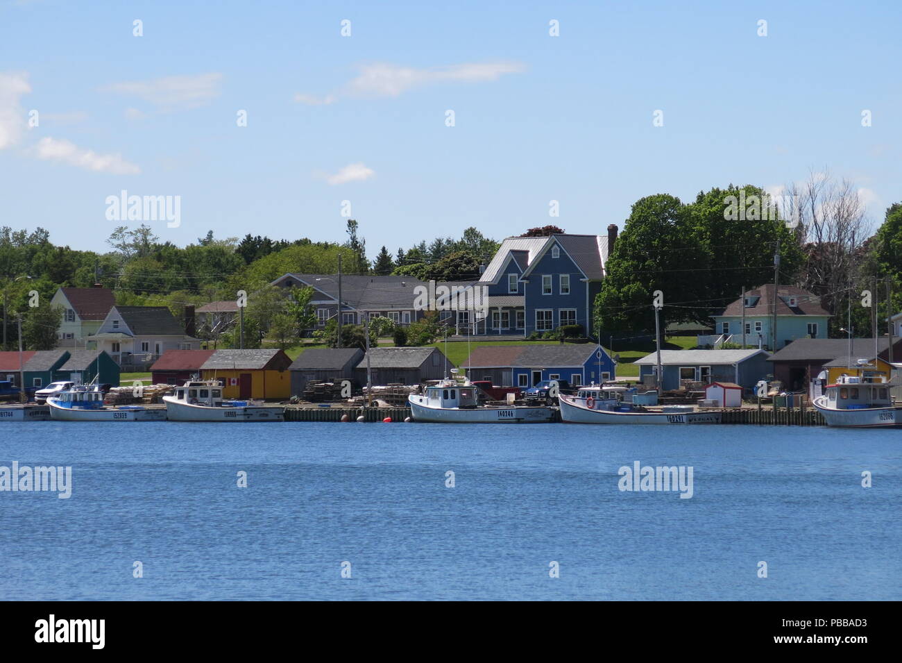 View of the waterfront at North Rustico, a popular tourist destination