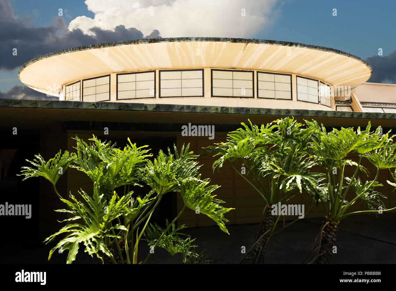 The Frank Lloyd Wright Campus of Florida Southern College Stock Photo ...