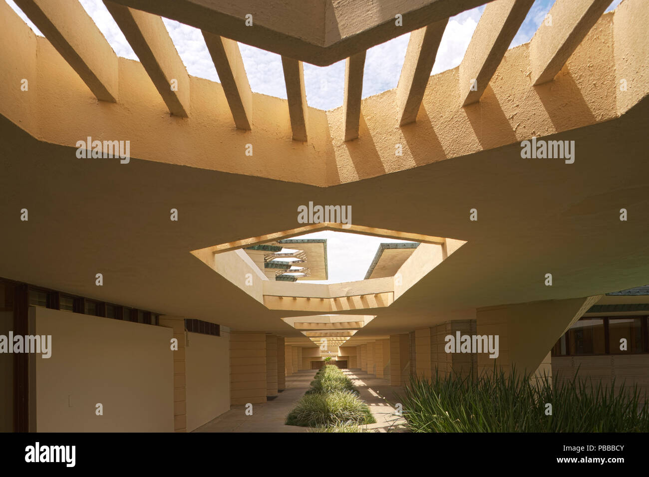 The Frank Lloyd Wright Campus of Florida Southern College Stock Photo ...