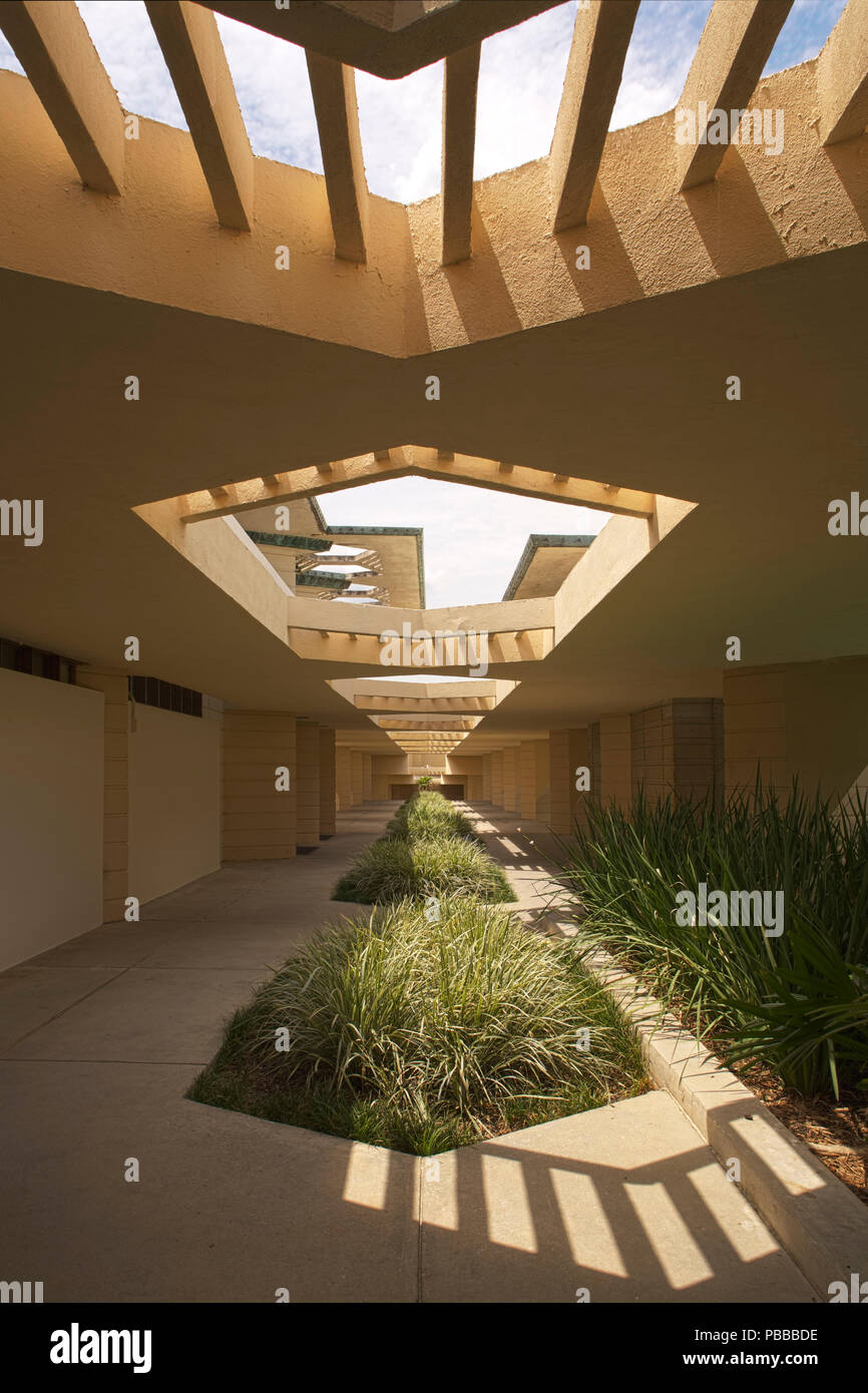 The Frank Lloyd Wright Campus of Florida Southern College Stock Photo ...