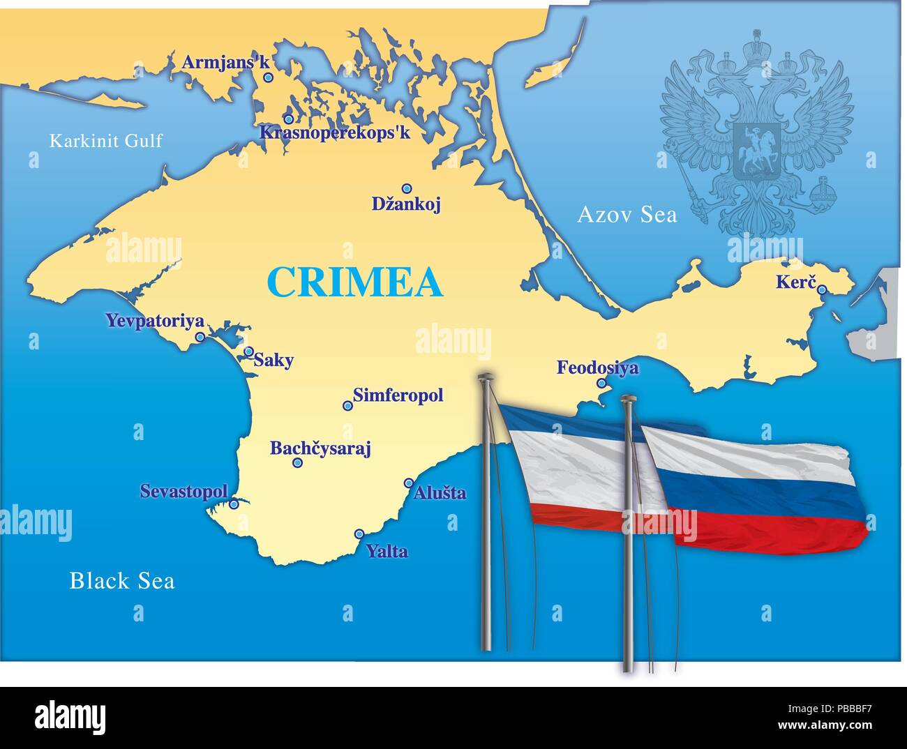 Crimea map hires stock photography and images Alamy