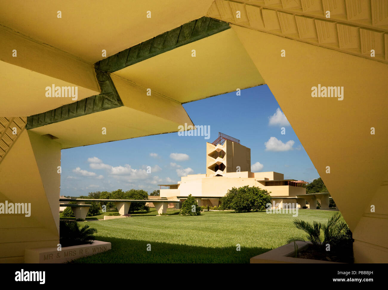 Architect Frank Lloyd Wright Campus of Florida Southern College Stock