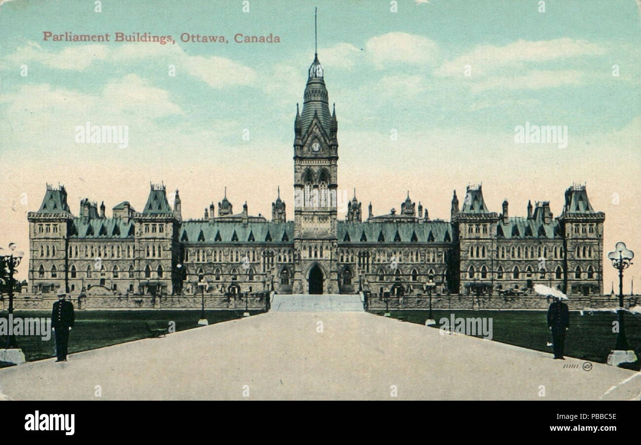 . English: Original Centre Block on Parliament Hill, Ottawa, Canada ...