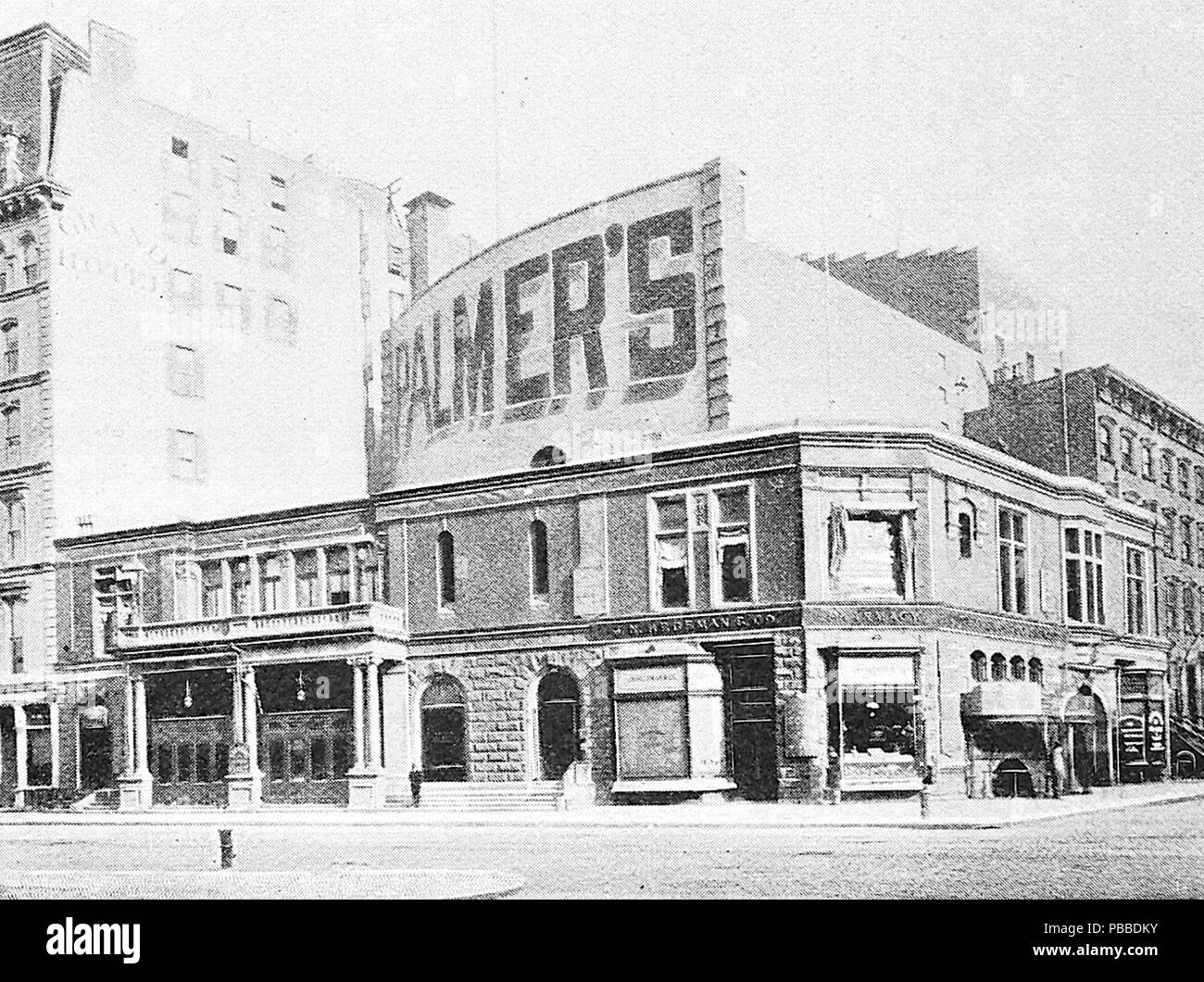 1159 Palmer's Theatre, previously and subsequently called Wallack's Theatre, 30th Street and Broadway, New York, 1892 Stock Photo