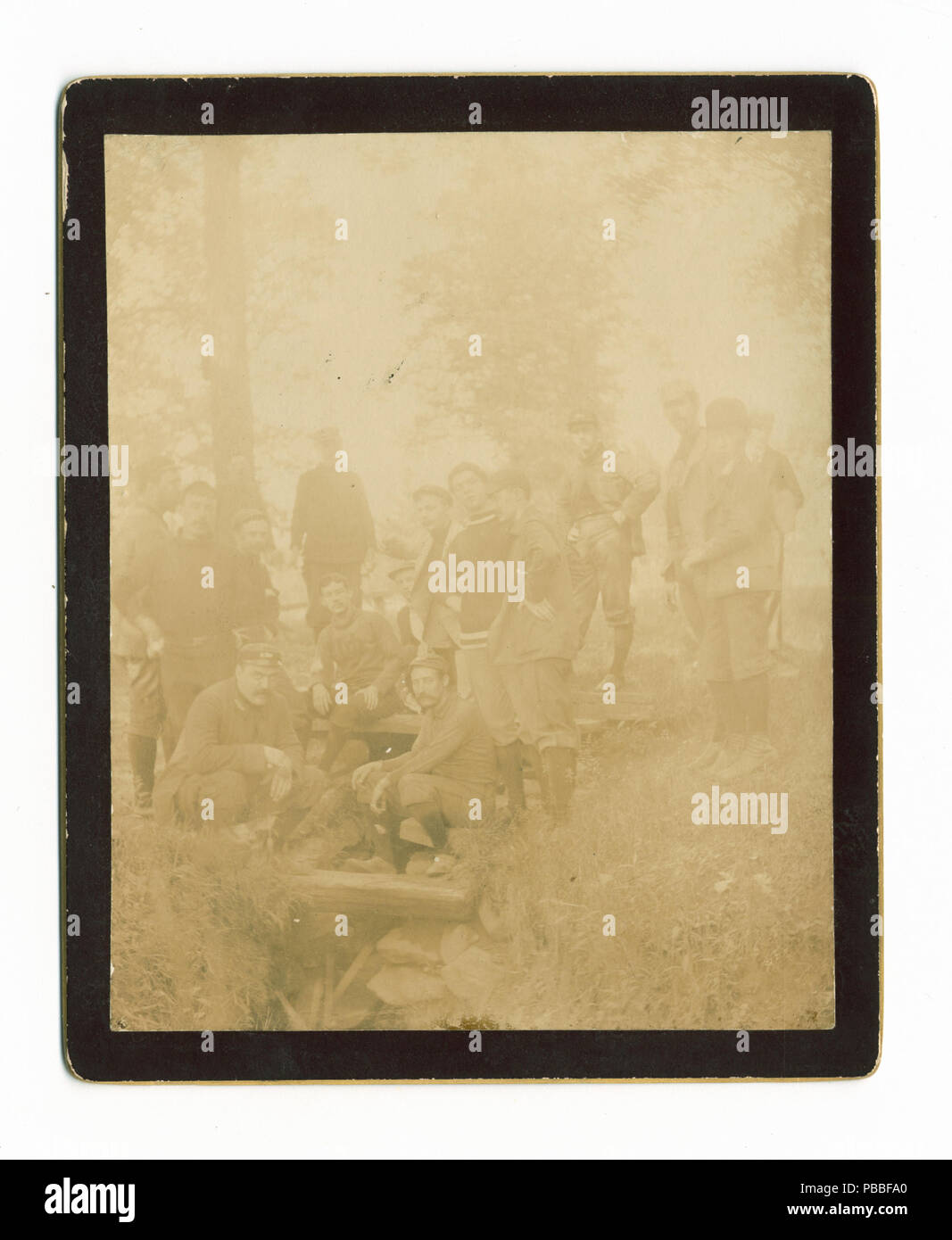 1187 Philadelphia Baseball Club, 1894, Group near spring at Villa Nava (i.e. Villanova, Pa.) (NYPL b13537024-56359) Stock Photo