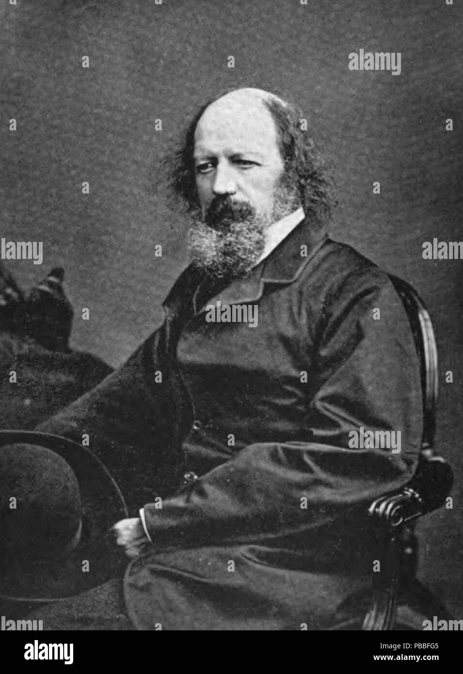 1188 Photo of Alfred, Lord Tennyson Stock Photo