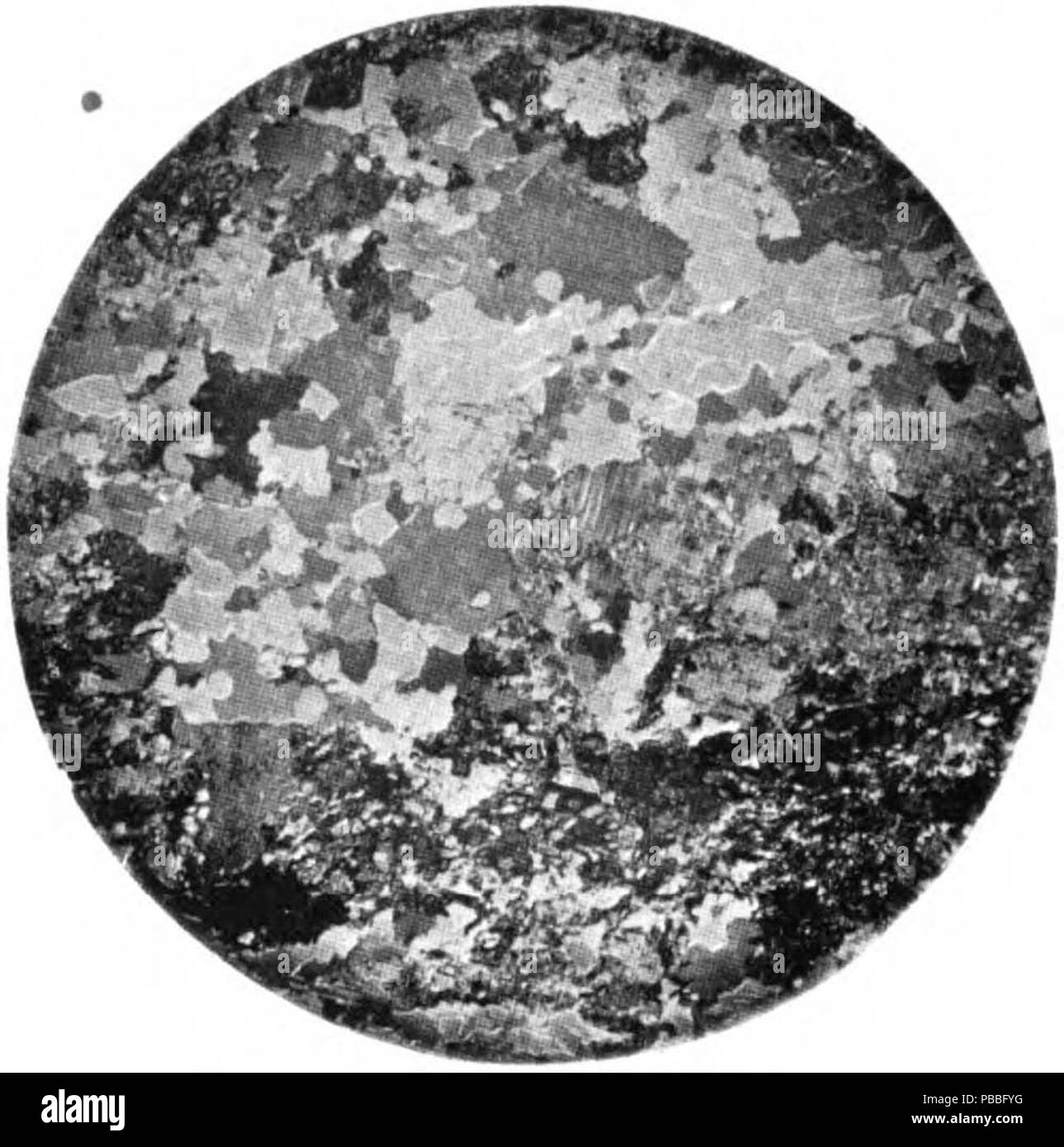 1190 Photomicrograph granite PlateIX Fig1 MD Geological Survey Volume 2 Stock Photo