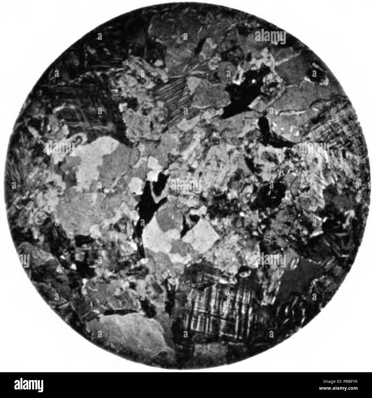 1190 Photomicrograph granite PlateXVII Fig1 MD Geological Survey Volume 2 Stock Photo