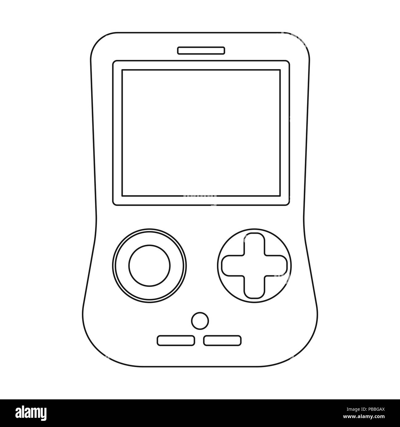 Game console single icon in outline style for design.Car maintenance  station vector symbol stock illustration Stock Vector Image \u0026 Art - Alamy, image size:1300x1390