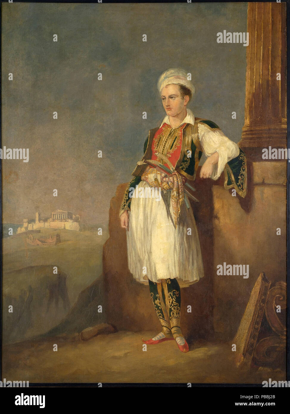 1217 Portrait of Lord Byron - Stock Photo