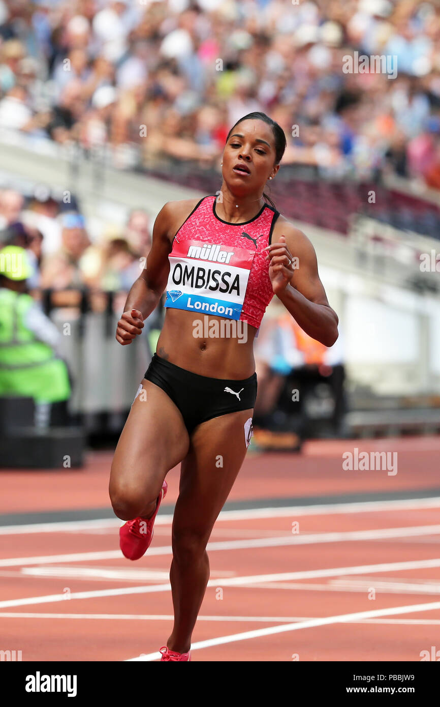 Orlann OMBISSADZANGUE (France) crossing the finish line in the Women's