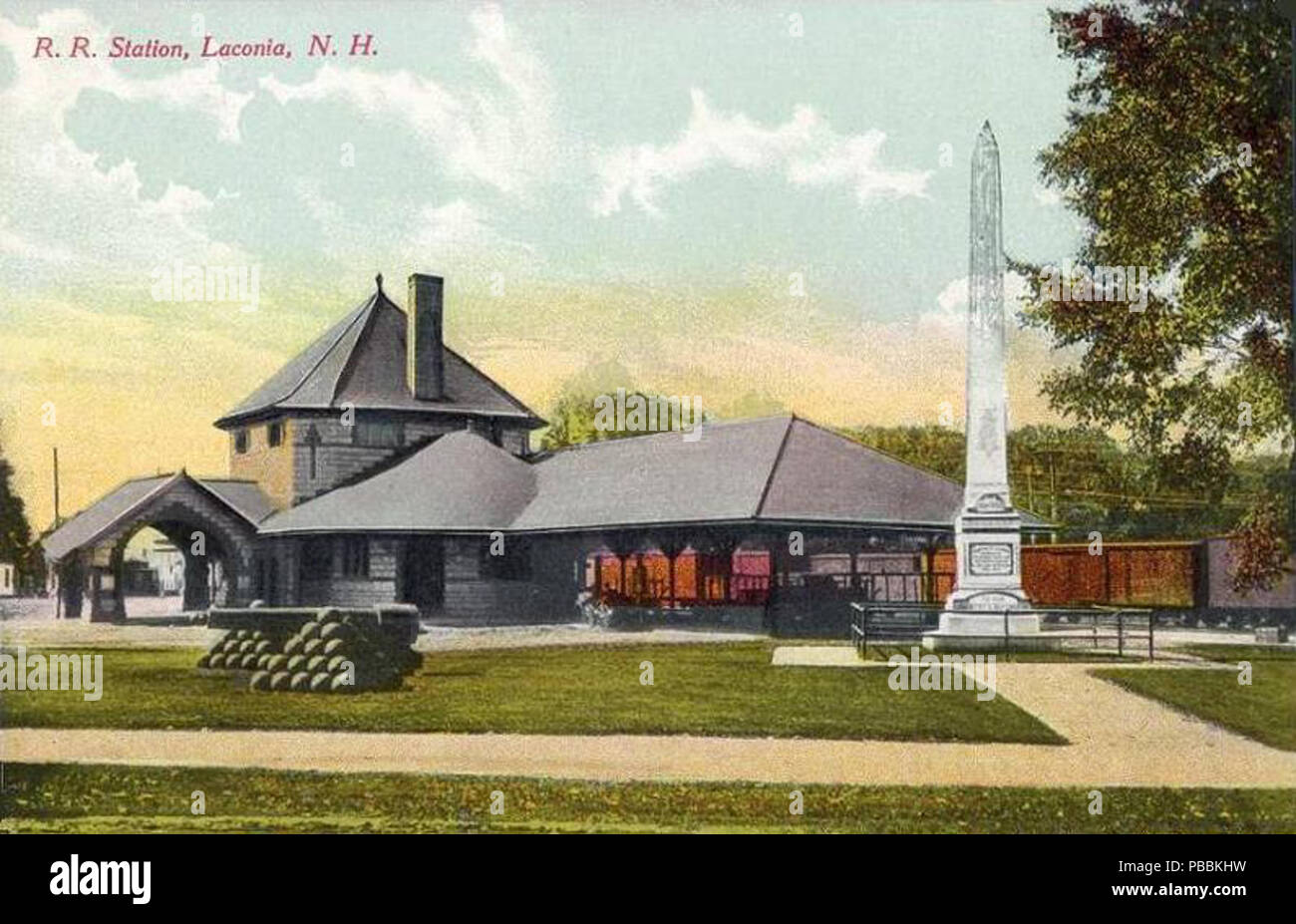 . English Laconia Passenger Station, Laconia, New Hampshire. Designed