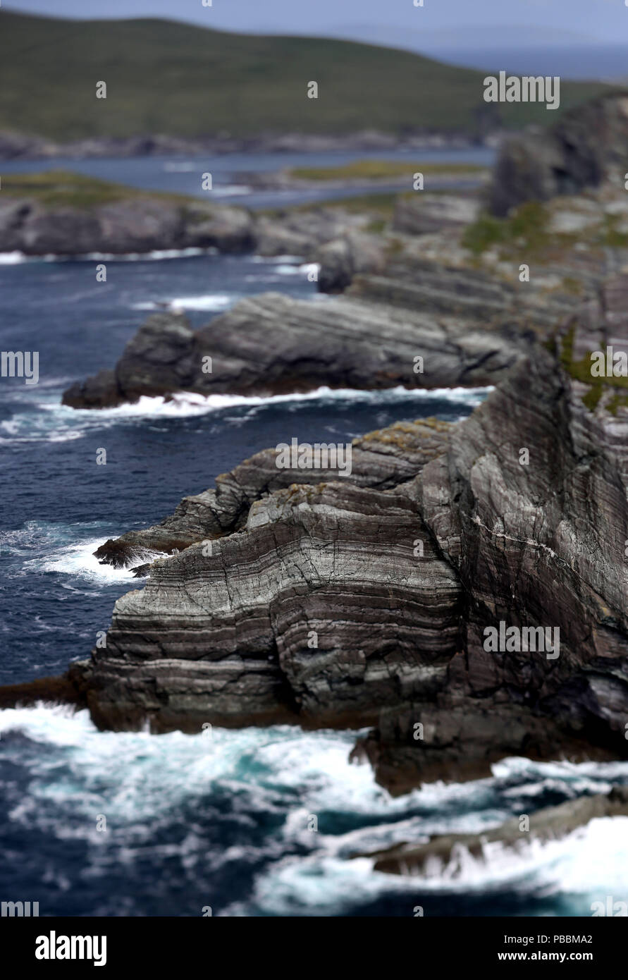 Cliffs of Kerry, County Kerry, Ireland. Stock Photo