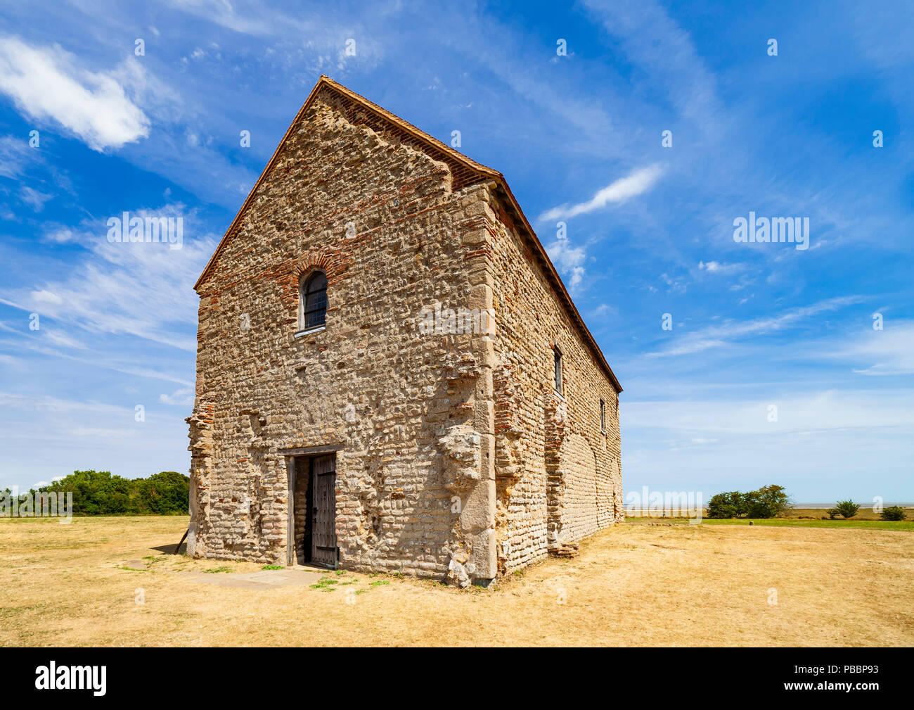 Chapel of St Peter on the Wall. One of the oldest church's in the UK. Stock Photo