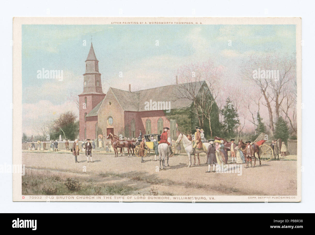 1130 Old Bruton Church (NYPL b12647398-74117) Stock Photo
