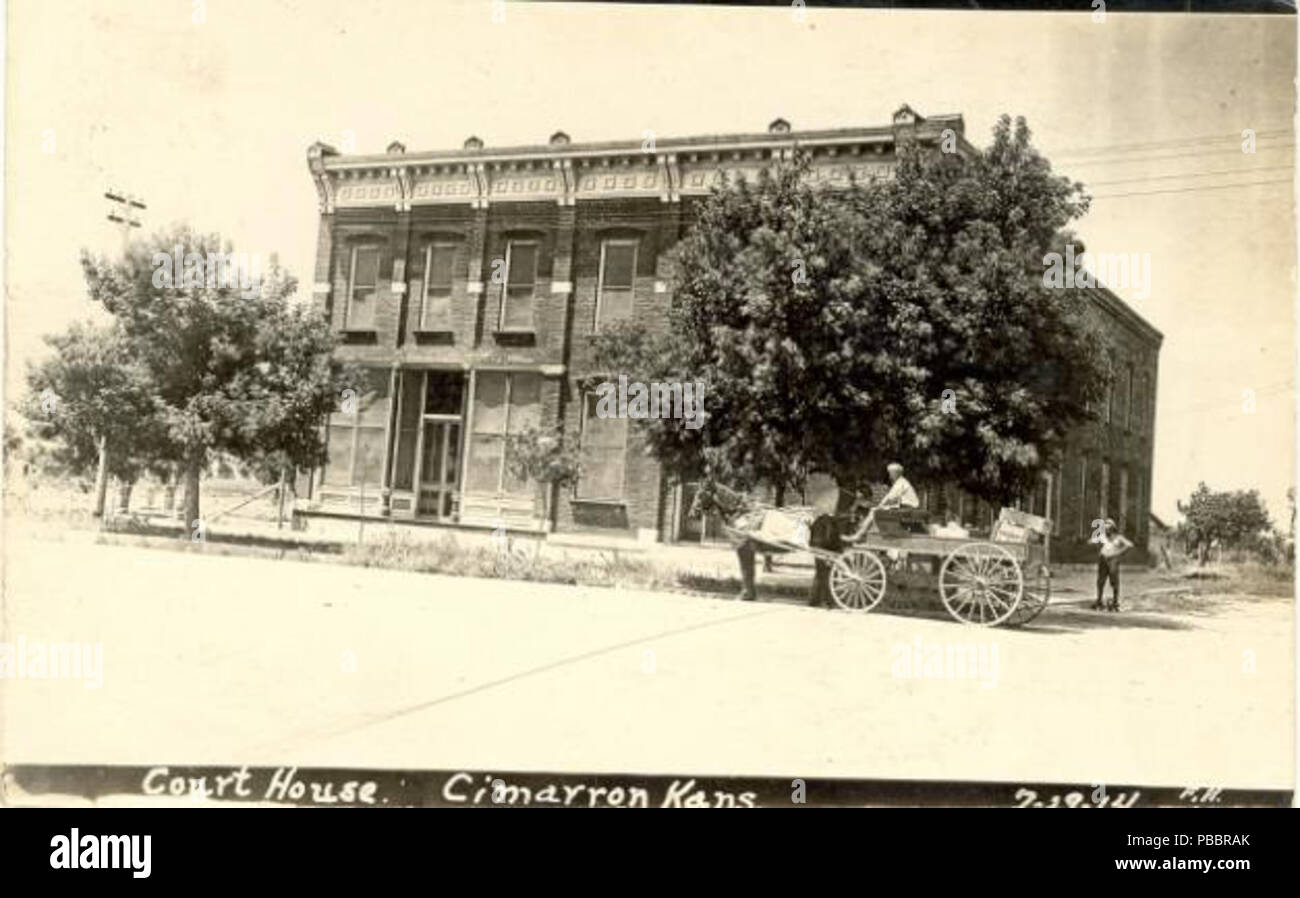 1131 Old Gray County Courthouse Cimarron Kansas 1914 Stock Photo Alamy